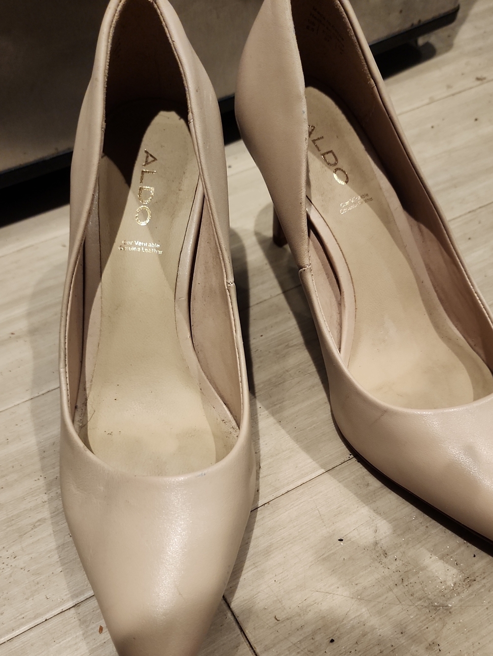 Aldo Nude Pointed-Toe Pumps